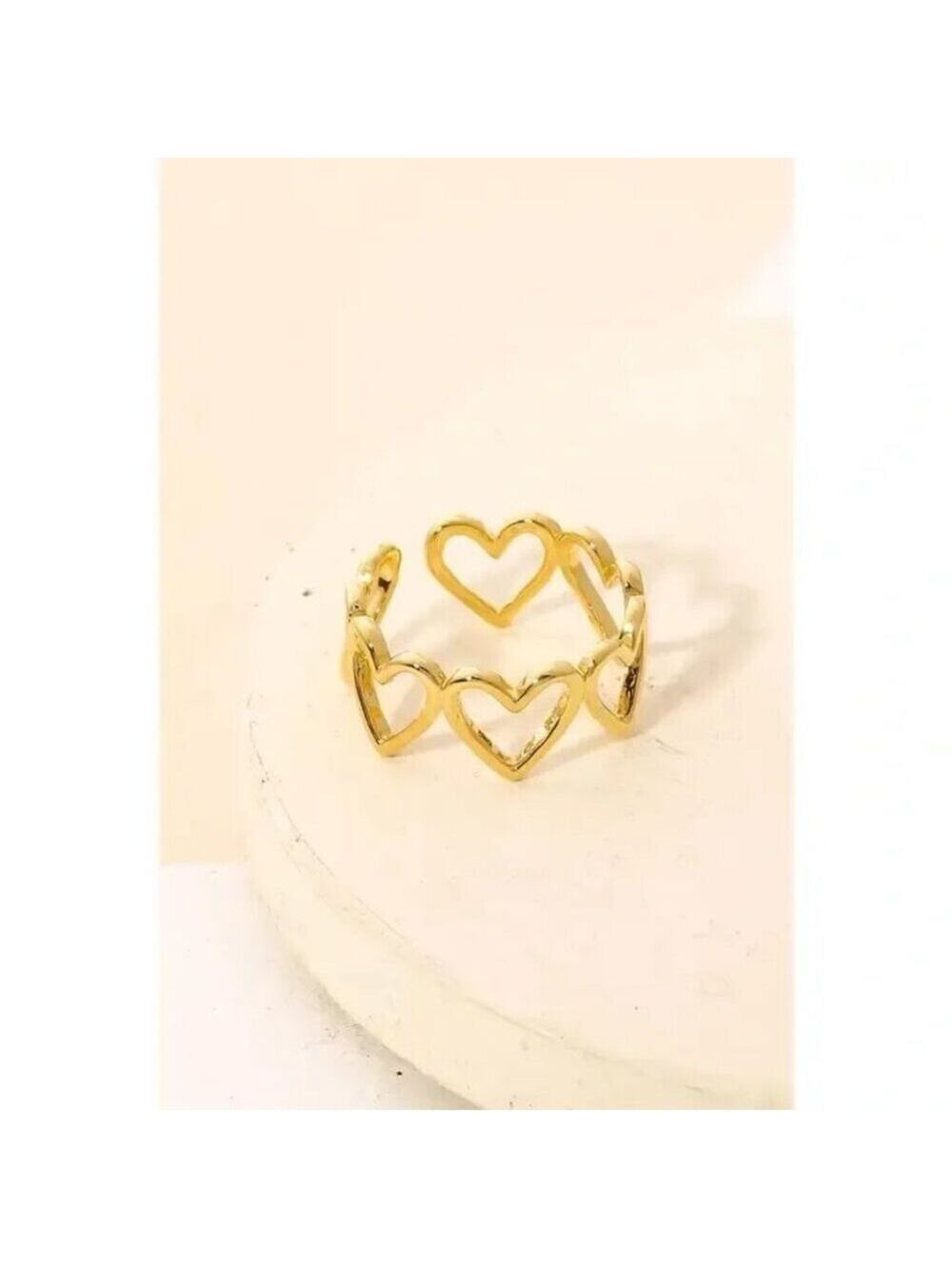 ($7) Open Heart Design Ring